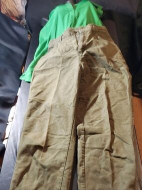 Nycc Green Size Xl Sleveeless Top &Lee Original Jean Olive Green Size? Pant